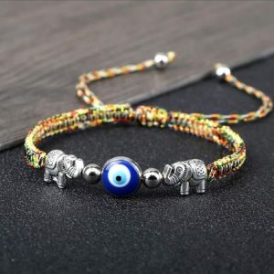 Our Baby Evil Eye Bracelet combines traditional charm for warding off negativity with adorable design.