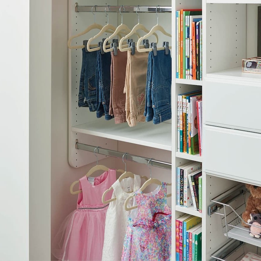 how to organize baby clothes by size